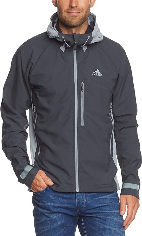 adidas Herren Softshelljacke mit Kapuze Wander Trecking 